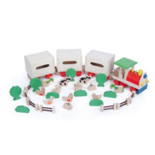 farm element toy animal and plants toy trian